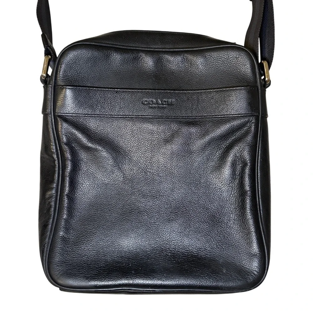 Coach black leather